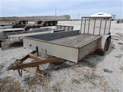 2012 Red Oak MFG 16' T/A Flatbed Trailer 