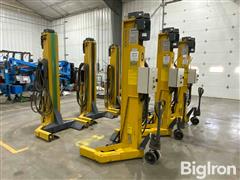 1994-1999 SEFAC 15,000 LBS. Mobile Column Vehicle Lifts w/ Charger 