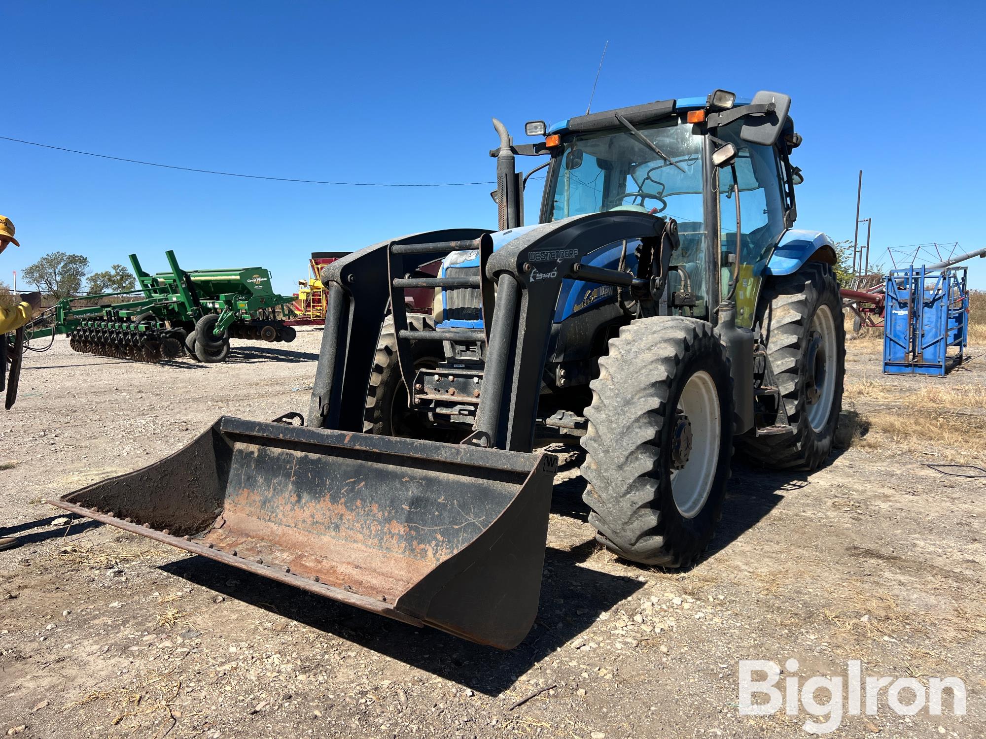 2009 New Holland T6050 MFWD Tractor W/Westendorf 540 Loader 