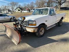 1994 Ford F250 4x4 Pickup W/Plow 