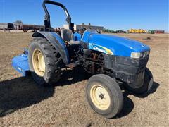 2008 New Holland TT50A 2WD Tractor W/Mower 