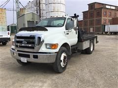 2007 Ford F750 Super Duty Flatbed Service Truck 