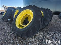 Goodyear Optitrac 710/60R46 Tires On John Deere Wheels 