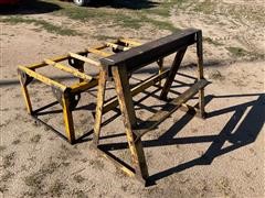 Shop Built Barrel Stand/Steel Saw Horse 