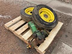 John Deere 2-Cyl Tractor Rollamatic Front End W/7.5L-15 Tires & Rims 