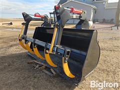 2025 9' Heavy Duty Wheel Loader Grapple Bucket Attachment 