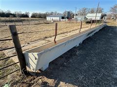 10' Concrete Feed Bunk W/Neck Rail 