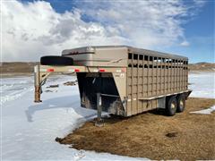 2001 TravAlong T/A Gooseneck Livestock Trailer 