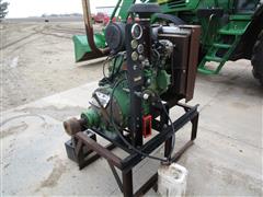 John Deere 4024T Turbocharged Diesel Irrigation Engine W/Clutch 