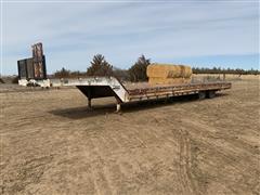 1981 Wilson Muv-All 4250T 45’ T/A Drop Deck Trailer W/Hydraulic Dovetail 