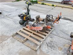 Turfco/Husqvarna Sod Cutter/Concrete Saws & Sand Tamper 