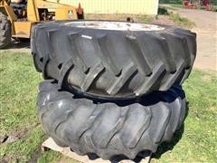 Armstrong/ Goodyear Hi Power Lug/ Power Torque 18.4-38 Farm Tires & Rims 