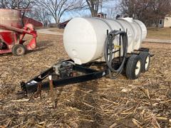 1000-Gallon Water Tank Trailer 