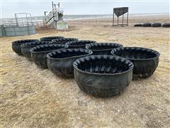 Turned Tire Rubber Feed Bunks/Feeders 