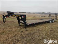 2015 Hull 36' Tri Axle Low Boy Gooseneck Trailer 