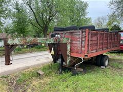 Shop Built 16' Gooseneck S/A Dump Trailer And Contents 