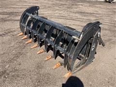 Suihe 78” Heavy Duty Brush Grapple Skid Steer Attachment 