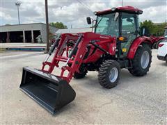 2022 Mahindra 2660 PST CAB Compact Utility Tractor W/Loader 