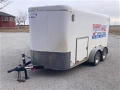 2016 Sharp 7’ X 12’ Insulated T/A Enclosed Trailer 