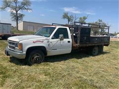 1999 Chevrolet 3500 2WD Dually Flatbed Truck 