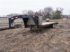 1995 Road King T/A Flatbed Trailer W/Dovetail 