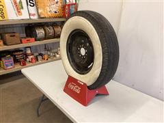 Schlitz Mug & Coca-Cola Tire Stand 