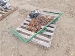 Electric Liquid Pump, Seed Box Flipper And Tire Chains 