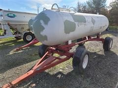 1000 Gallon Ammonia Tank W/cart 