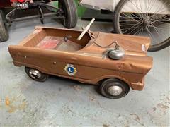 Ford Style Pedal Car W/Lions International Sticker 