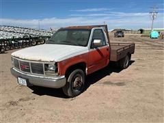 1990 GMC Sierra 3500 2WD Dually Flatbed Pickup 