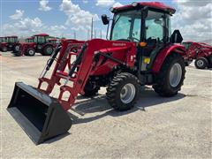 2022 Mahindra 2660 PST CAB Compact Utility Tractor W/Loader 