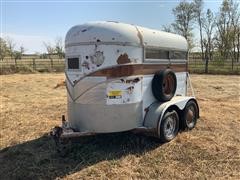 1988 Homemade 9’ T/A Horse Trailer 