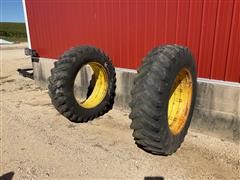 Firestone 18.4/ 38 Tires & Rims 