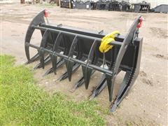 2021 Mid-State Brush Grapple Skid Steer Attachment 