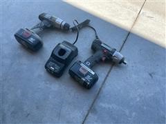 Craftsman Cordless Drill And Impact Wrench 