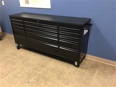 2020 Siebel 72” 15-Drawer Tool Chest W/Black Workbench On Wheels 