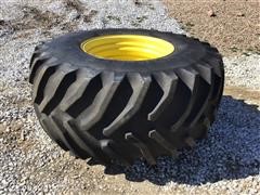 Goodyear 800/65R32 Combine Tire On JD/Titan Rim 