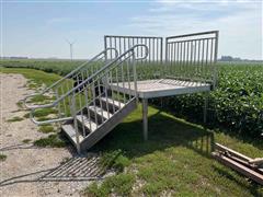 Aluminum Platform With Stairs 