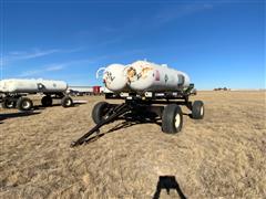 Semco 1,000 Gallon Dual Anhydrous Tanks On Duo-Lift Running Gear 