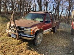 1994 Chevrolet K2500 Silverado 4x4 Flatbed Pickup 