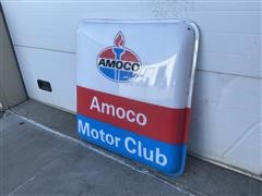 Amoco 3' X 3' Vintage Gas Station Collector Sign 