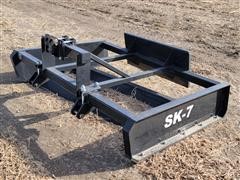 Industrias America SK-7 3-Pt/skid Steer Attachment Box Grader 