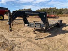 2002 Frank’s 22’ X 83” T/A Gooseneck Flatbed Trailer 