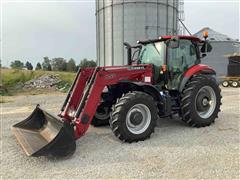 2017 Case IH Maxxum 125 MFWD Tractor W/Loader 