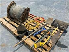 1/4” Cable Spool, Bolt Cutters, Extension Cords 