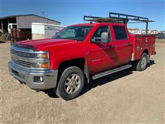 2015 Chevrolet Silverado 2500 HD LT 4x4 Crew Cab Utility Truck 