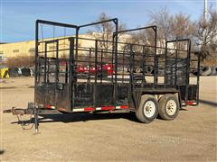 1992 Shop Built 6’ X 16’ T/A Utility Trailer w/ Side Containment 