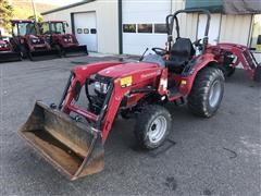 2016 Mahindra 1526 4WD Compact Utility Tractor W/Loader 