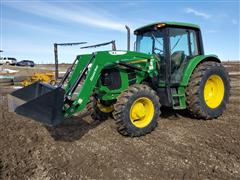 2012 John Deere 6430 MFWD Tractor W/Loader 