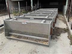 7 Hole/side Aluminum Swine Feeders 